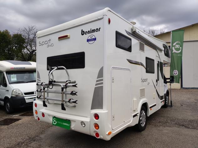 CAMPER BENIMAR FORD MANSARDATO LETTI CASTELLO POSTERIORI CLIMA WEBASTO FOTOVOLTAICO GENERALI USATI 594 - Foto 4