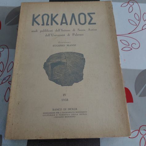 KKokalos studi pubblicati dall'istituto di storia antica