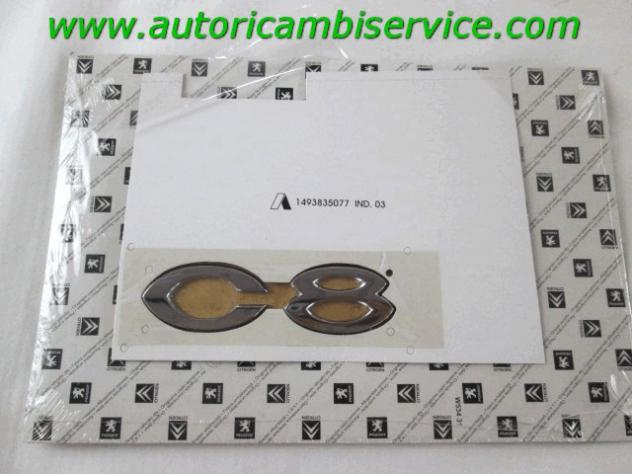 8665V8 STEMMA LOGO FREGIO POSTERIORE "C8" CITROEN C8 2.2 D 5M 5P 94KW (2005) RICAMBIO USATO