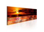 Quadro Naif Con Il Mare Rosso ARREDALACASA