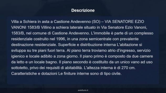 Immobile in asta di 113 m² con più di 5 locali e box auto in vendita a Castione Andevenno - Foto 8