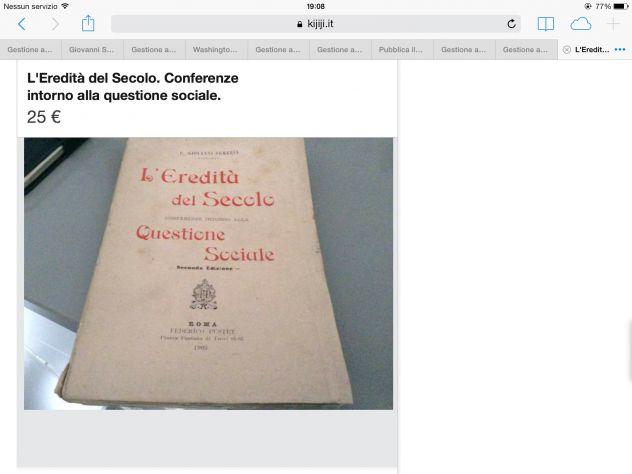 L'Eredità del Secolo. Conferenze intorno alla questione sociale 1903