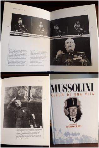MUSSOLINI ALBUM DI UNA VITA, Mario Cervi, 1^ Ed. 1992.