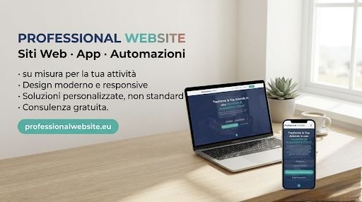 Siti Web, App e Automazioni su Misura per la Tua AttivitĂ