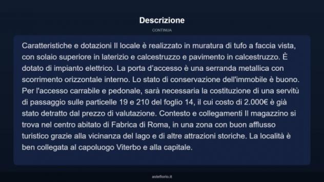 Immobile in asta di 28 m² in vendita a Fabrica di Roma - Foto 9