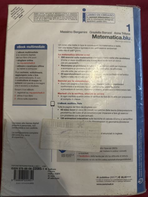 1 Matematica.blu (Zanichelli) - Foto 2