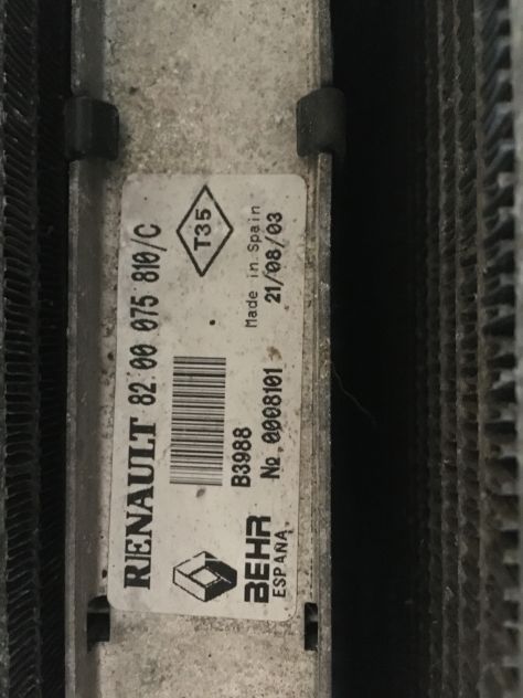 Gruppo Radiatore Acqua Clima Intercooler Ventola Espace 2.2 dCi 150 Cv - Foto 8