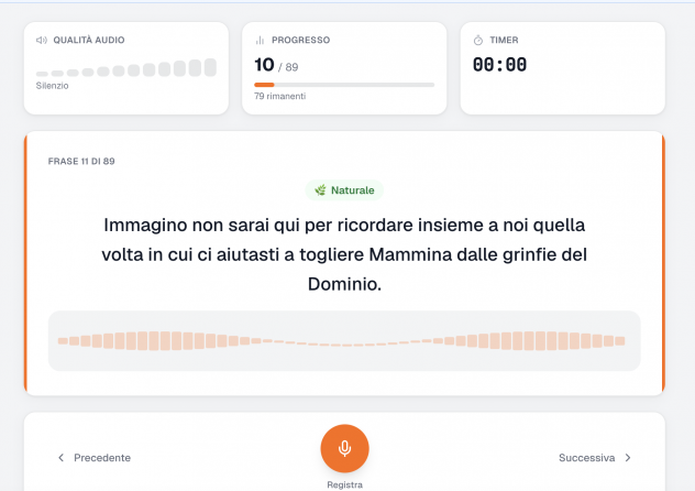 Cercasi voci italiane per registrazioni audio - 50€/sessione (2h)