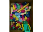 lotto di 93 pezzotti legno gioco infanzia vintage