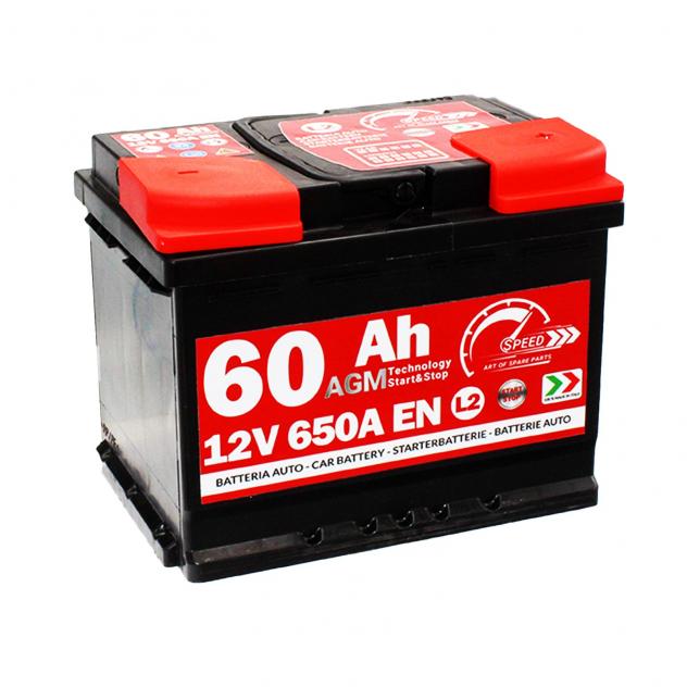 Batteria AGM Speed 60Ah 650A Start&amp;stop