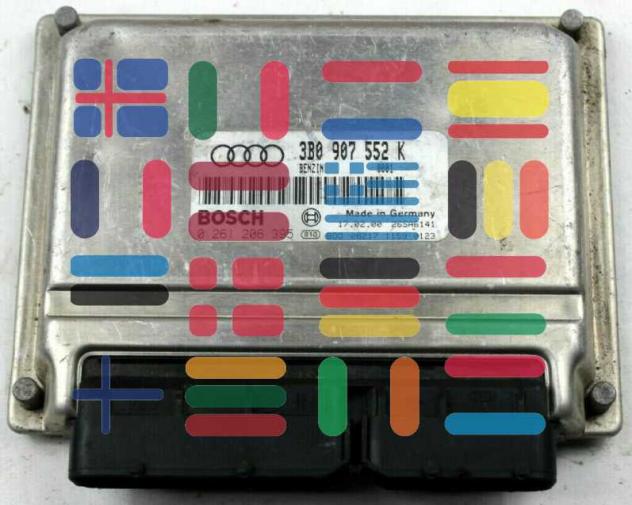 0261206395 3B0907552K Audi A4 centralina motore Bosch