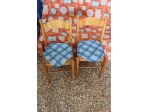 Coppia sedie cucina con seduta in paglietta