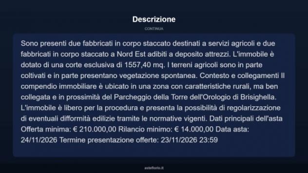 Immobile in asta di 202 m² con più di 5 locali in vendita a Brisighella - Foto 12