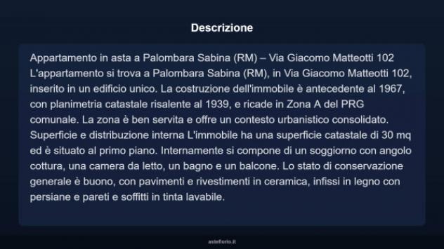 Immobile in asta di 30 m² in vendita a Palombara Sabina - Foto 4
