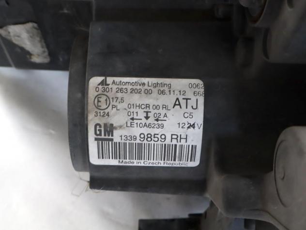 13399859 FARO FANALE ANTERIORE DESTRO OPEL ZAFIRA C TOURER 1.6 M 110KW 6M 5P (2013) RICAMBIO USATO - Foto 6