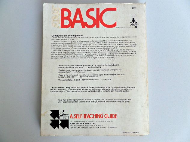 Manuale / Guida ATARI BASIC 400 - 800 (anno 1979) originale - Foto 2