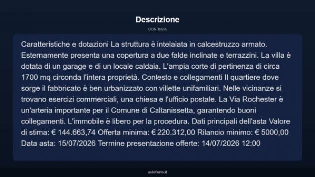 Immobile in asta di 330 m² con più di 5 locali e box auto in vendita a Caltanissetta - Foto 16