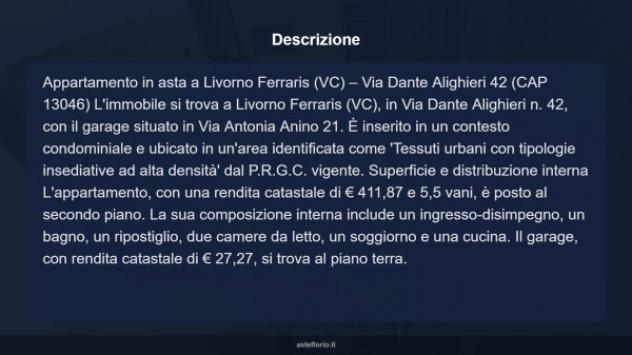 Immobile in asta di 82 m², box auto in vendita a Livorno Ferraris - Foto 13