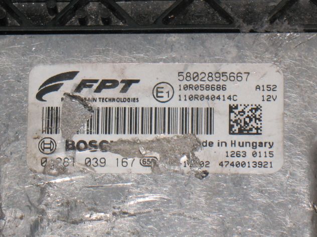 0281039167 ECU IVECO DAILY 2.3 0281039167 5802895667 110R04041C 10R058686 - Foto 2
