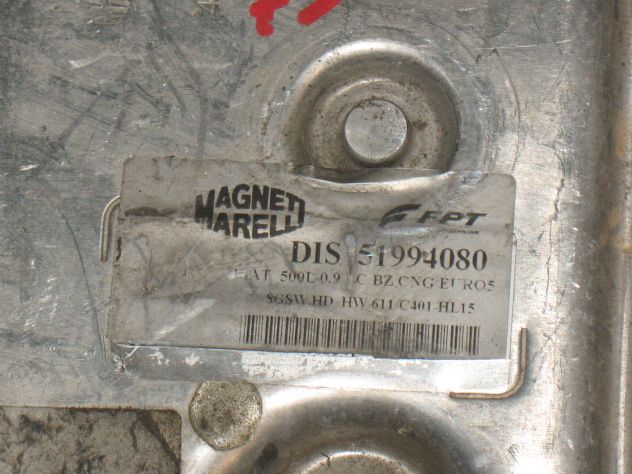 8GSWHD 51994080 ECU CENTRALINA FIAT 500L 0.9 HW611 51994080 8GSW.HD - Foto 2