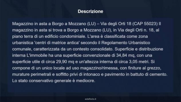 Immobile in asta di 34 m² in vendita a Borgo a Mozzano - Foto 7