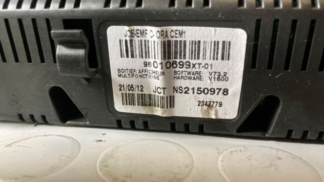 Display multifunzione Citroen C3 del 2013 (98010699XT) - Foto 4
