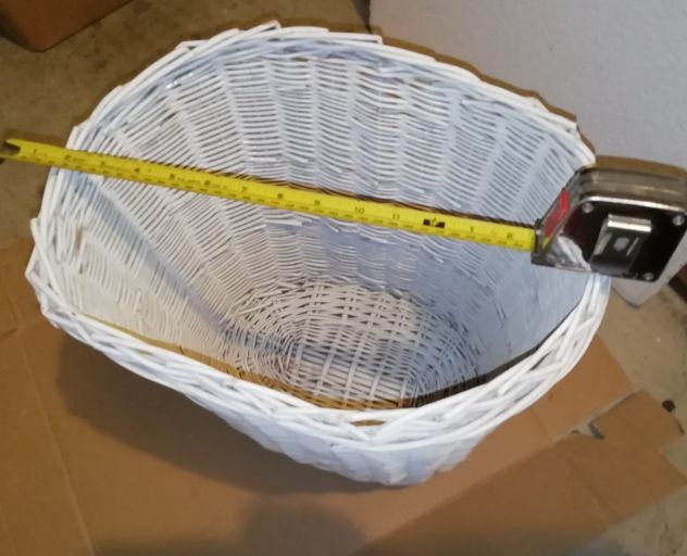 Cesto Vimini Portaoggetti - Portabiancheria -Bidone Della Spazzatura - Foto 4