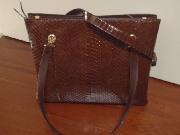 Borsa in pelle pitone - Foto 9