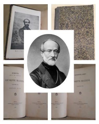 GIUSEPPE MAZZINI, SCRITTI EDITI ED INEDITI, EPISTOLARIO DI GIUSEPPE MAZZINI 1924