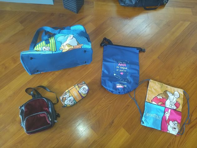 set borse zaini sacche 5 pz. 1 borsa zainetto carpisa nuova 1  grande borsone - Foto 5