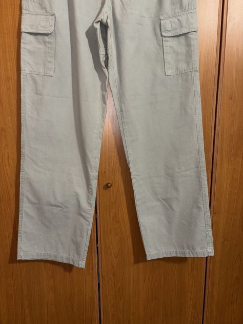 PANTALONI COME NUOVI MA VINTAGE,DA UOMO,IN COTONE,MARCA”P & LOT”RACING WEAR - Foto 4