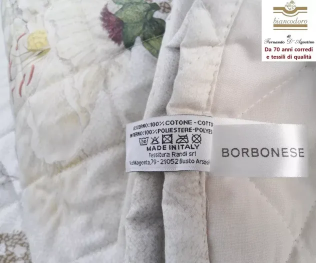 BORBONESE quilt copriletto trapuntino matrimoniale 2 varianti - Foto 9