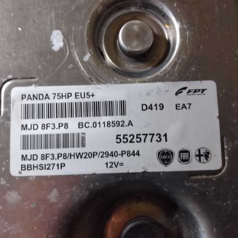 CENTRALINA MOTORE FIAT PANDA 1.3 MJT55257731 MJD8F3.P8 BC.011592.A - Foto 5