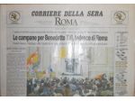 Corriere della sera Roma Papa Benedetto XVI