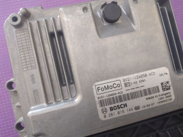 CENTRALINA MOTORE 0281019144 FORD FIESTA 1.4 52KW DIESEL 2009-2012 KVJA Ecu c - Foto 2