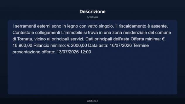 Immobile in asta di 182 m² con più di 5 locali in vendita a Tornata - Foto 15
