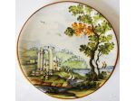 Ascoli Piceno-Piatto parete-ceramica dipinta a mano-1960 ca.