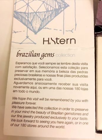 HANS STERN ORIGINALE COLLEZIONE DI 5 GEMME BRASILIANE + CERTIFICATO NUOVO - Foto 2