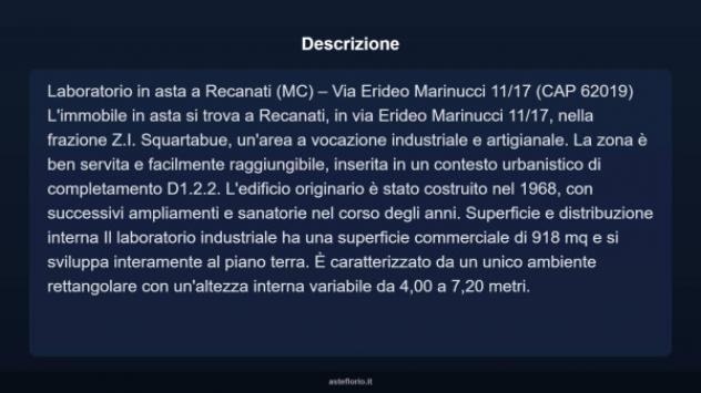 Immobile in asta di 918 m² in vendita a Recanati - Foto 3