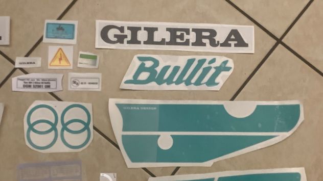 gilera bullit 1 serie verde kit adesivi - Foto 2
