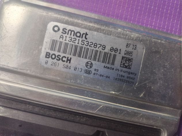 Centralina Motore Iniezione ECU BOSCH 0261S04013 SMART FORTWO A/C451 A1321532879 - Foto 3