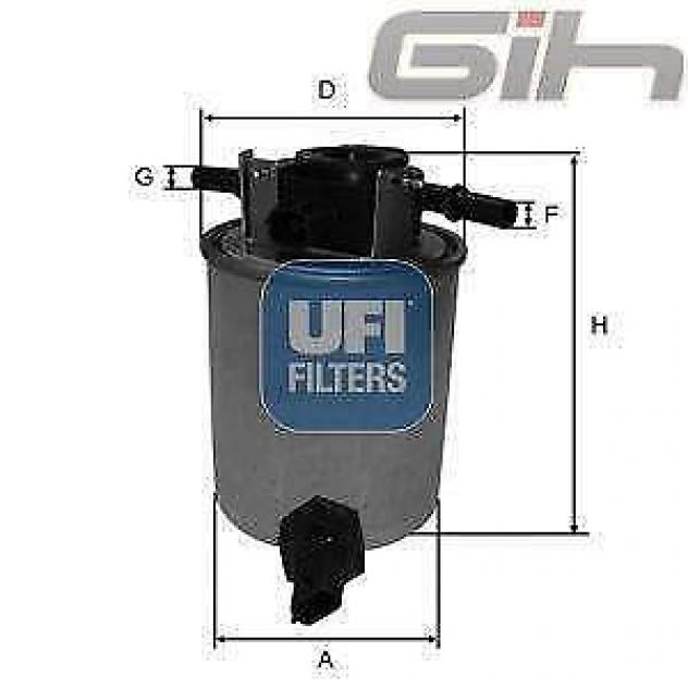 Filtro carburante infiniti q70 3.0 16400-1by1d - Foto 3