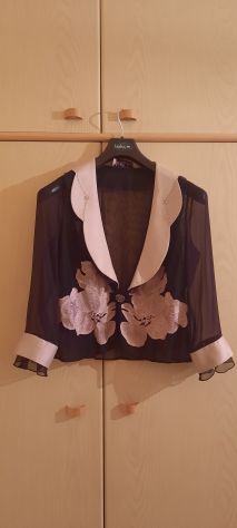 ABITO DONNA ELEGANTE DA CERIMONIA, ROSA NERO,100% SETA BRAND:M.COLETTE TAGLIA:46 - Foto 3