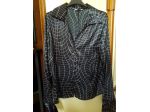 Camicia nero /viole lucida