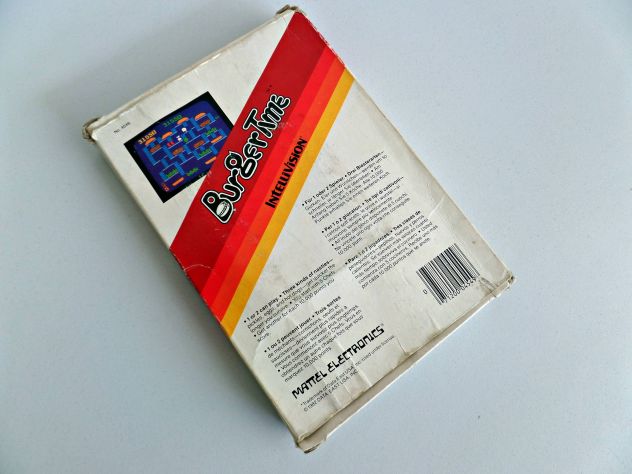 BOX originale gioco "BURGER TIME" Intellivision (bianco) - Foto 4