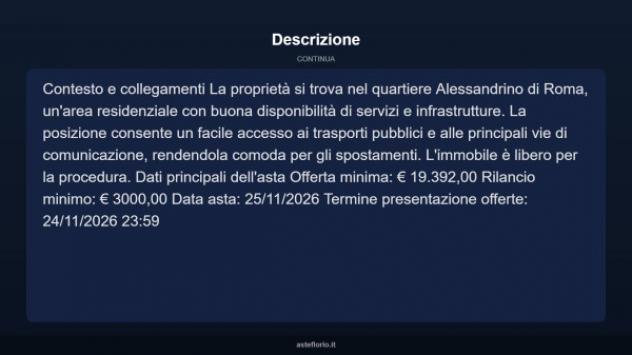 Immobile in asta di 53 m² in vendita a Roma - Foto 5