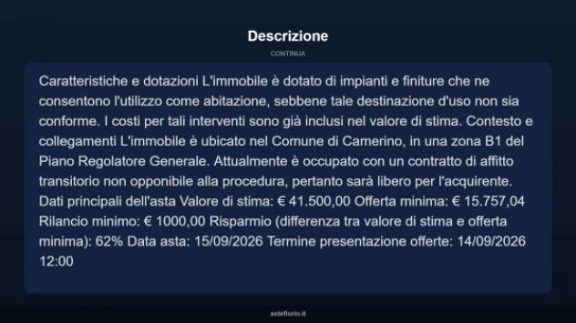 Immobile in asta di 67 m² in vendita a Camerino - Foto 5
