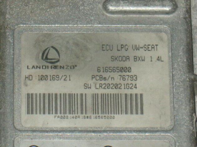 616565000 ECU GPL LPG VW SEAT SKODA 1.4L 616565000 LR202021G24 100139/20 - Foto 4