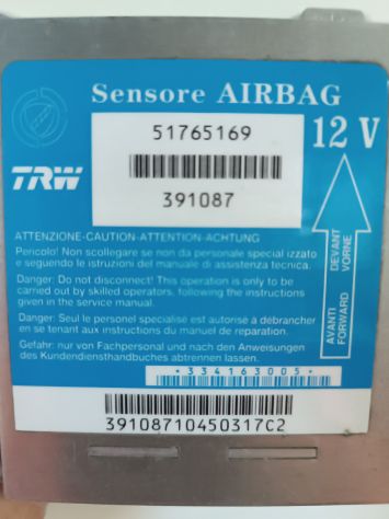 Centralina Airbag Lancia musa 1°serie cod: 51765169 - Foto 4