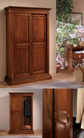 Armadio in Legno da Ingresso Stile Arte Povera cod 10016